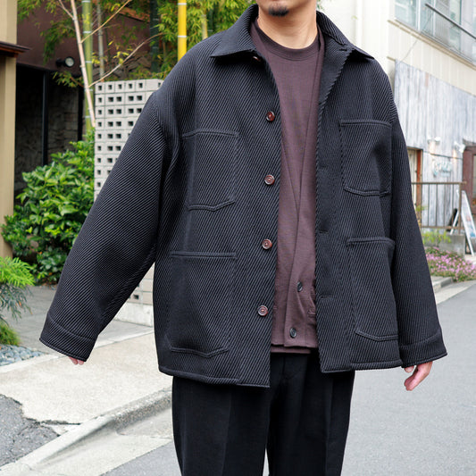 DIAGONAL TWILL WOOL DEADSTOCK HYPER BIG WW2 COVERALL JACKET