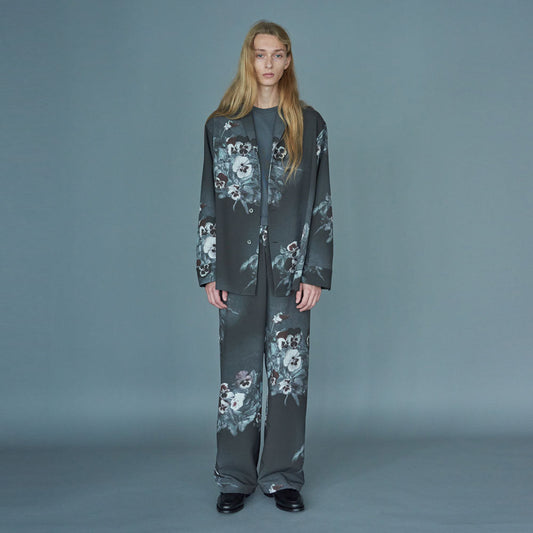 O/C SHIRTS JACKET POLYESTER SUMMER CLOTH INKJET (PANSY)