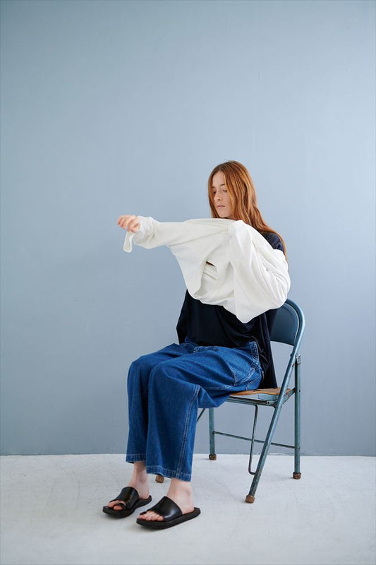 USED SLUB YARN DENIM BAKER PANTS