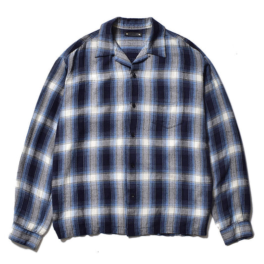  RS.Nep Check Open Collar L/S SH  