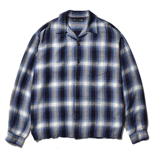 RS.Nep Check Open Collar L/S SH