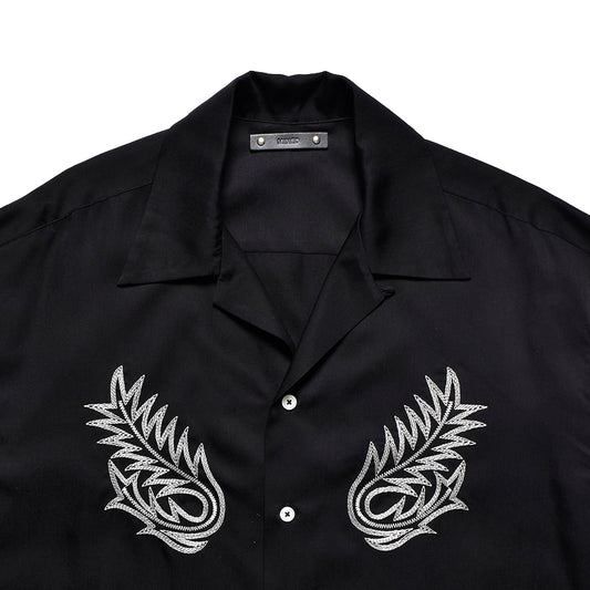 Cu.Denim Boot Crest Open Collar SH