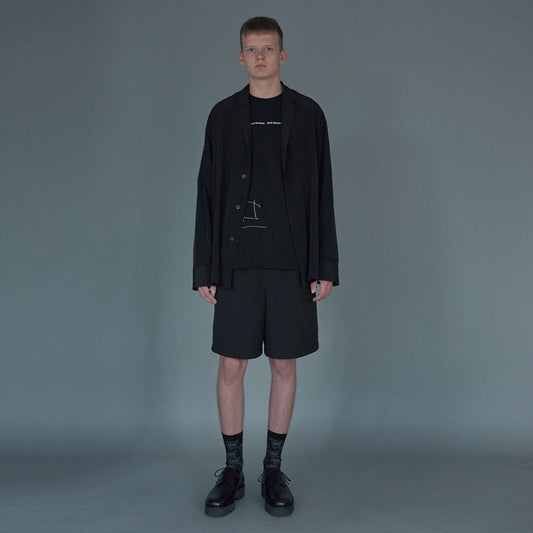 DECHINE NOTCHED LAPEL BIG SHIRT