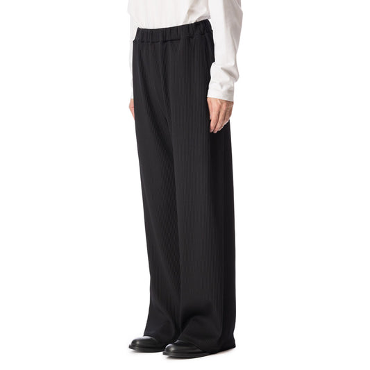 PE STRETCH RIB WIDE LOUNGE TROUSERS