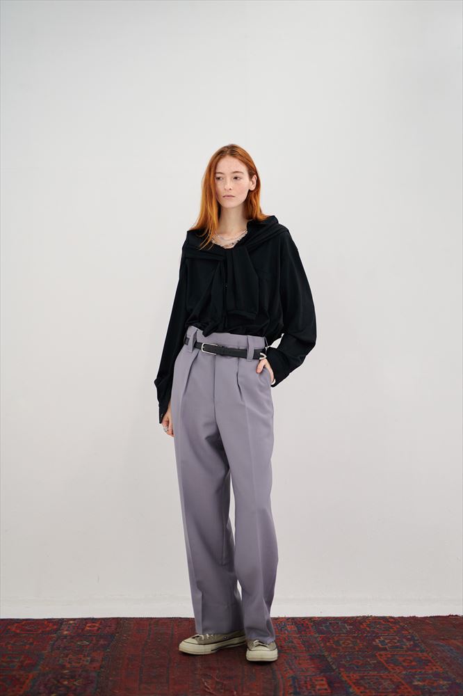 DEADSTOCK SHINY CHROME ITALY CARF LEATHER DRESS BELT