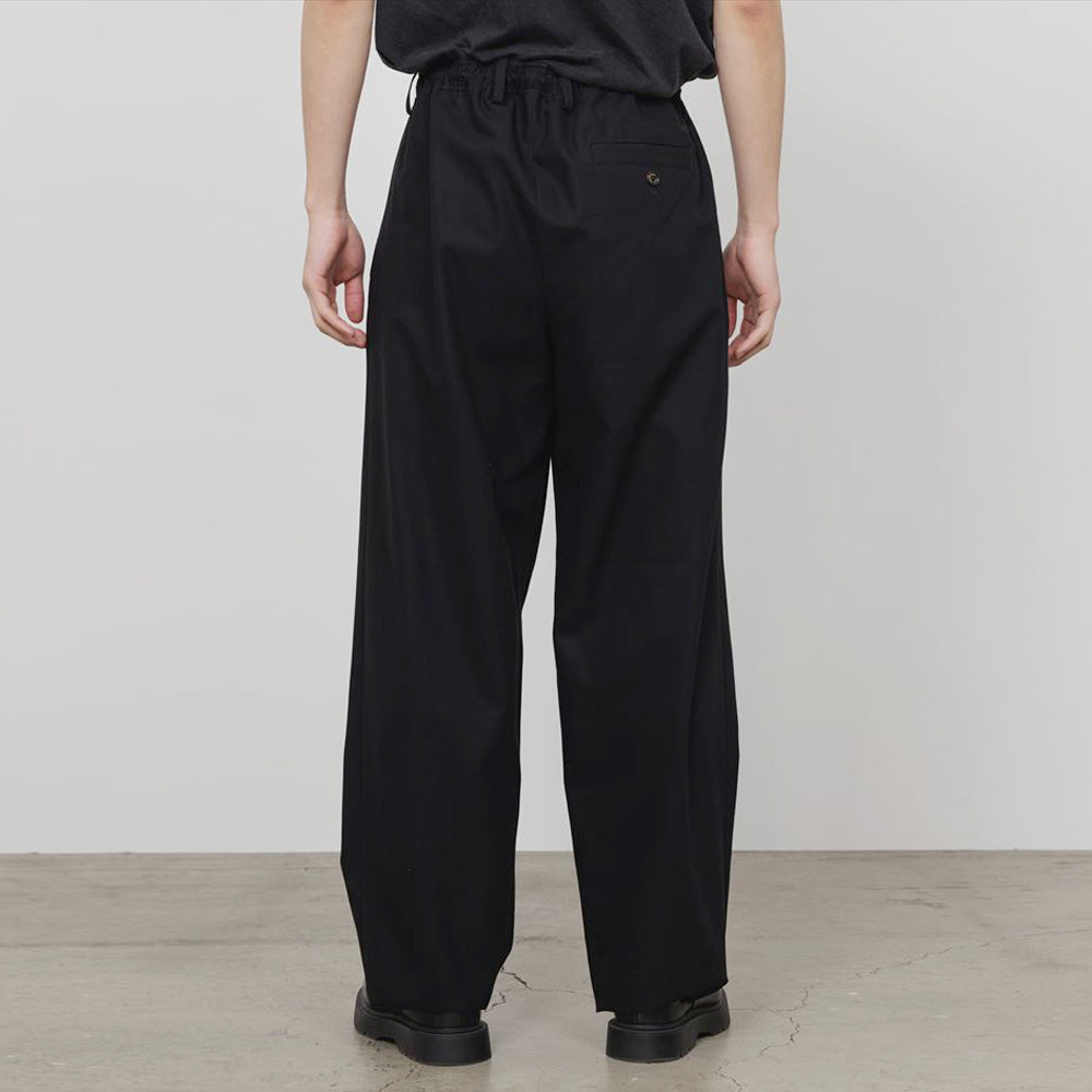DOUBLE PLEATED EASY TROUSERS ORGANIC COTTON GABARDINE