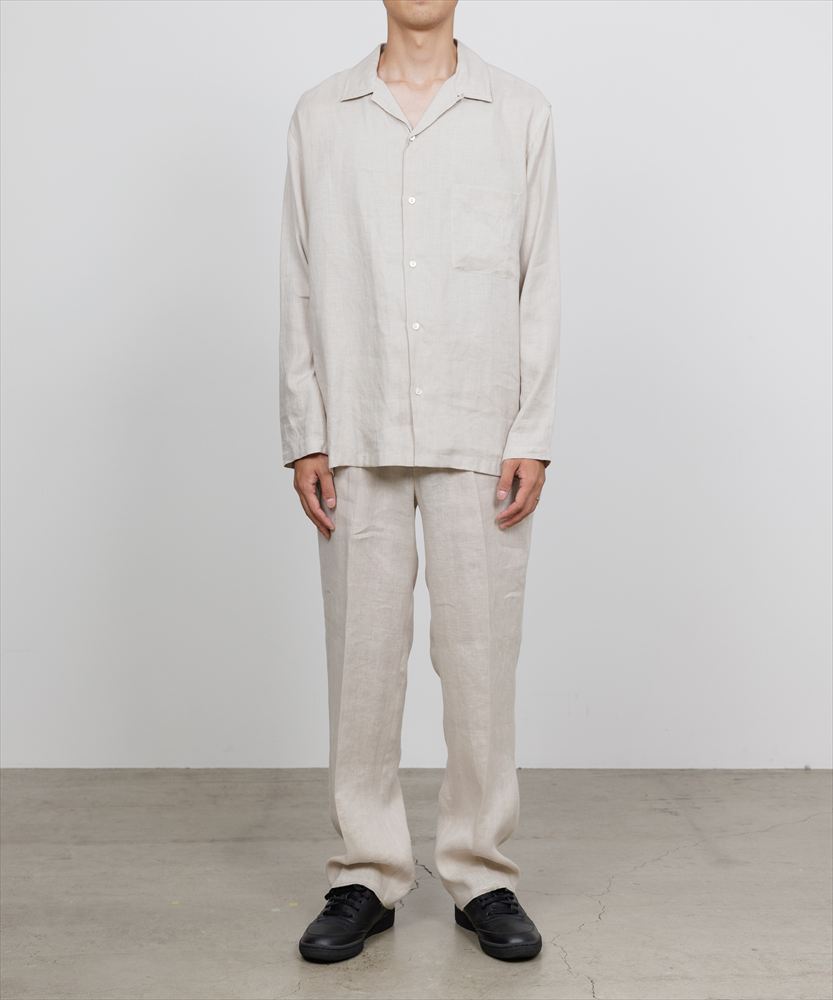 COMFORT FIT OPEN COLLAR SHIRT HEMP