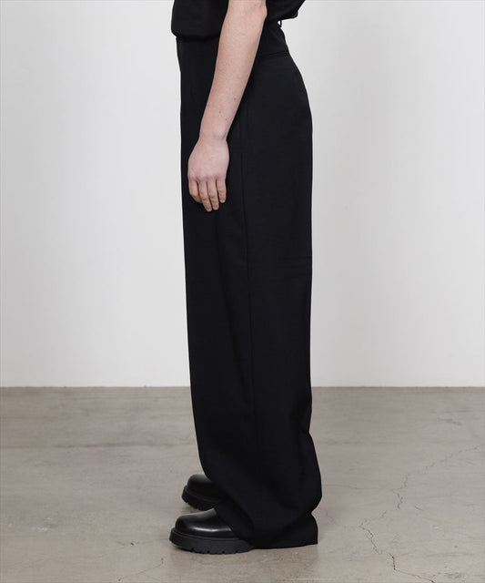 FLAT FRONT WIDE TROUSERS ORGANIC WOOL SURVIVAL CLOTH