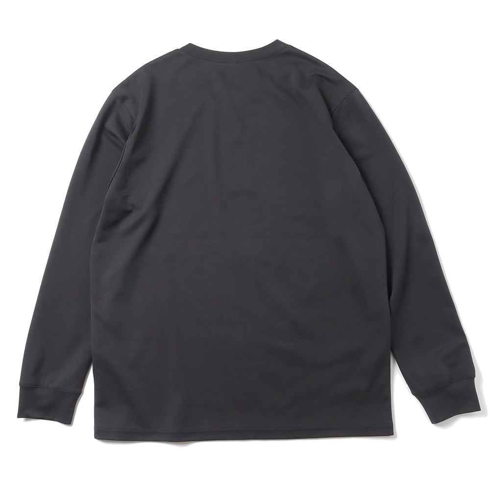 COTTON DOUBLE FACE OVERSIZED L/S TEE