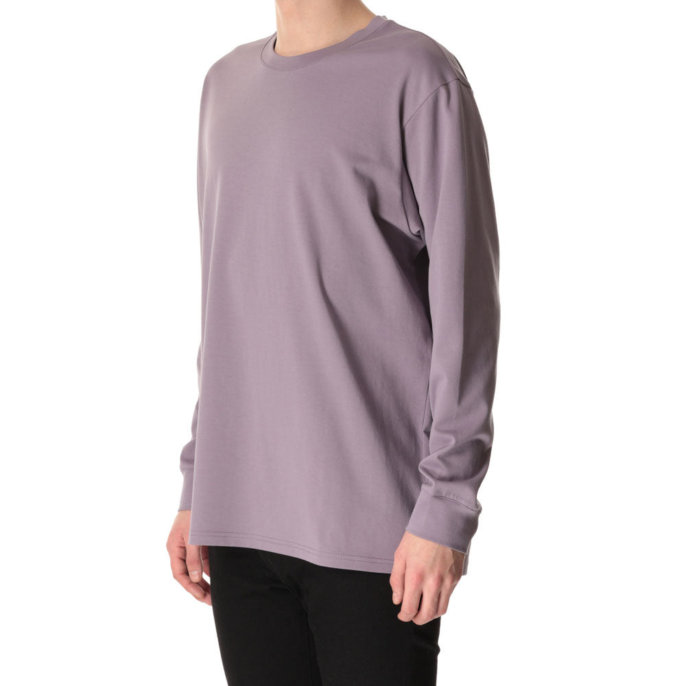 COTTON DOUBLE FACE OVERSIZED L/S TEE