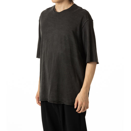 80/2 PIMA CO JERSEY OVERSIZED LAYERED S/S TEE