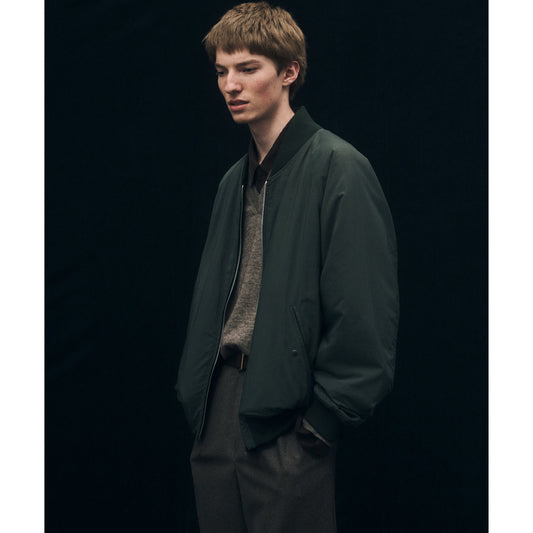 FIBRIL NYLON SATIN FLIGHT JACKET