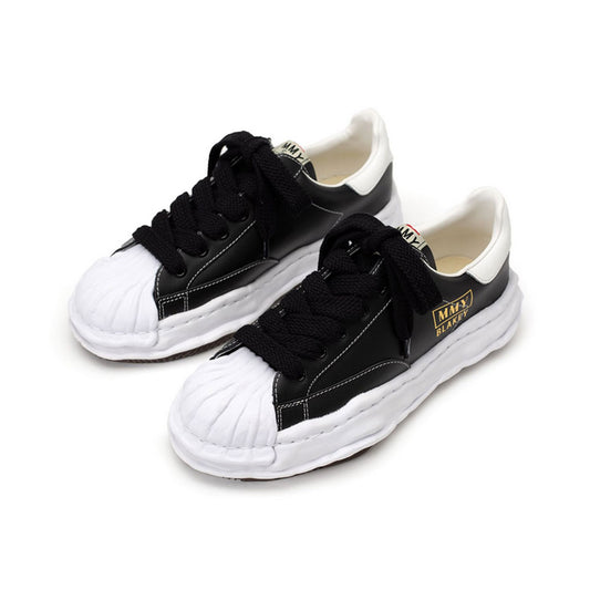 (BLAKEY) OG Sole Leather Low-top Sneaker BLACK