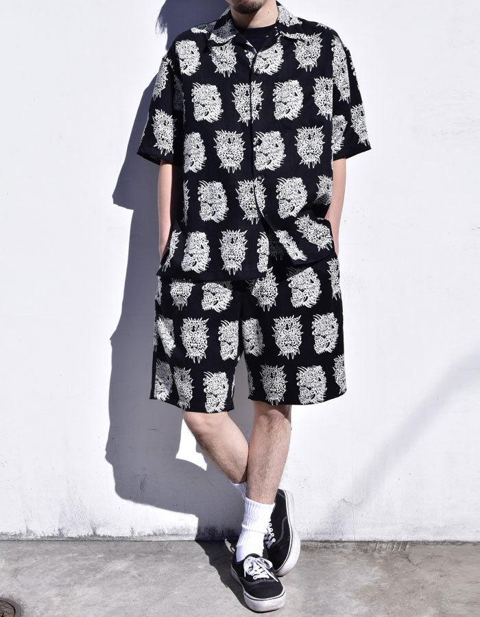 NOAH LYON × MINEDENIM S/S Open Collar SH