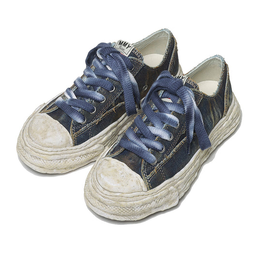 (PETERSON23) OG Sole Washed Denim Low-top Sneaker BLUE