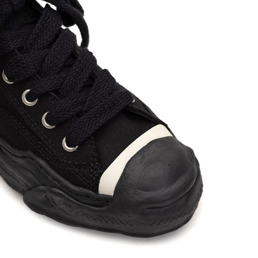 (HANK) OG Sole Canvas Low-top Sneaker BLACKxBLACK