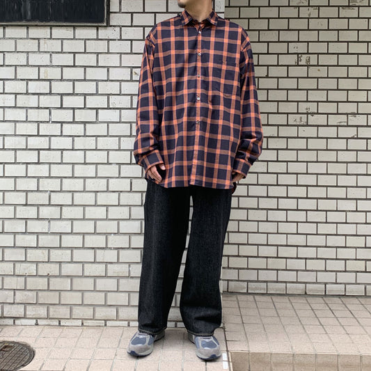 LIMITED HYPER BIG COTTON FLANNEL CHECK REGULAR COLLAR SHIRTS