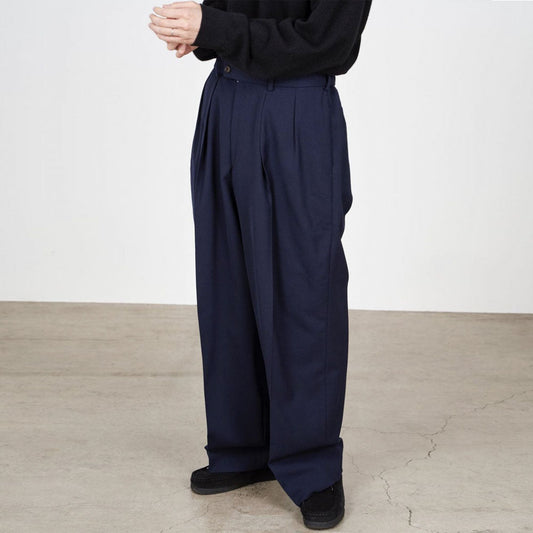  DOUBLE PLEATED TROUSERS ORGANIC WOOL SURVIVAL CLOTH  