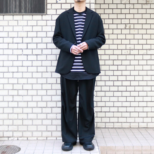 PE STRETCH DOUBLE CLOTH OVERSIZED 2B JACKET