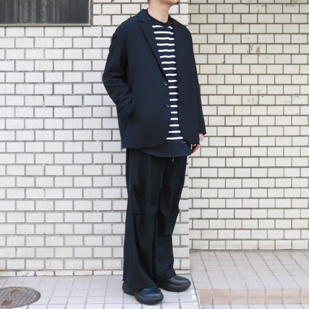 PE STRETCH DOUBLE CLOTH OVERSIZED 2B JACKET