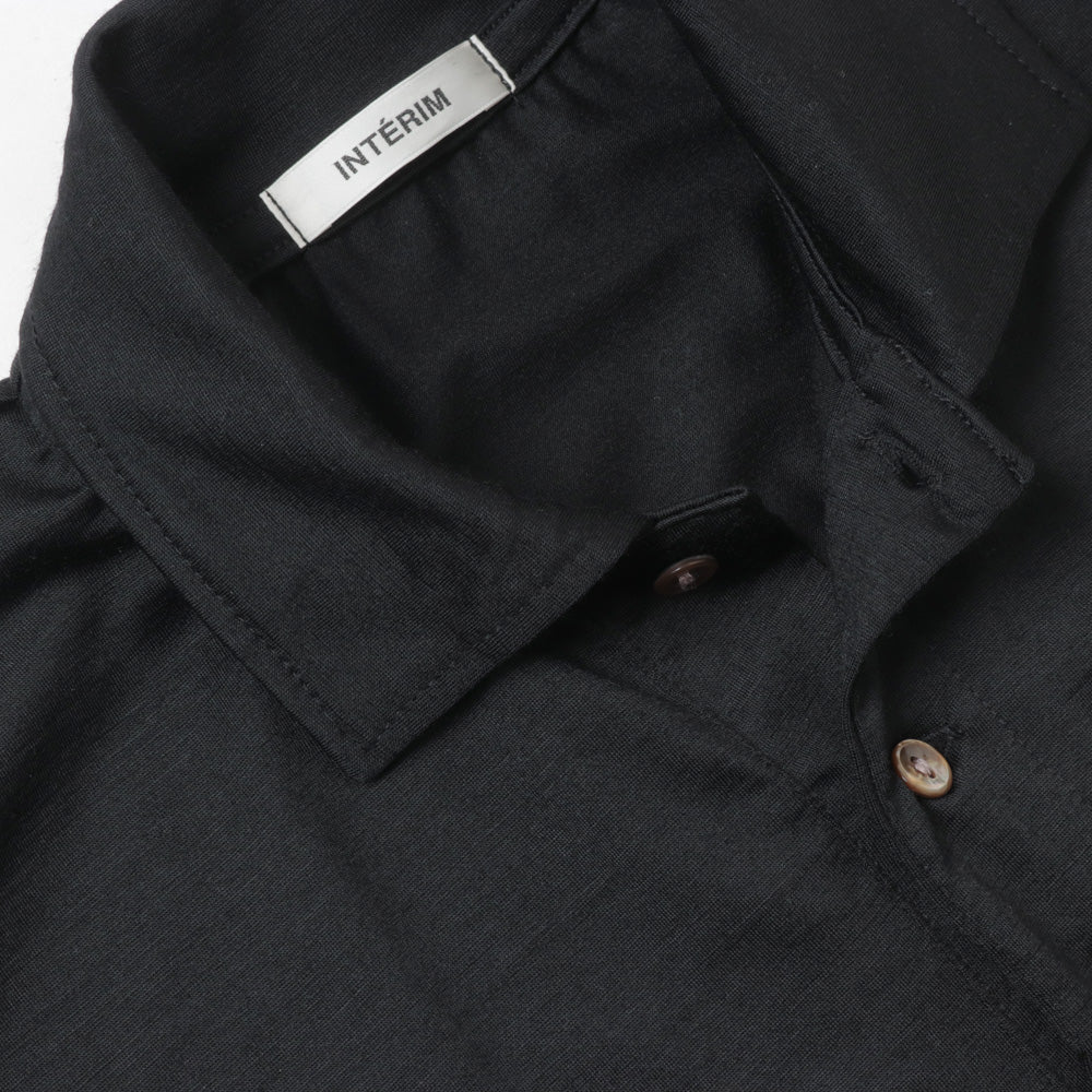 HYPER BIG EXTRA FINE MERINO WOOL JERSEY LONG POLO SHIRT