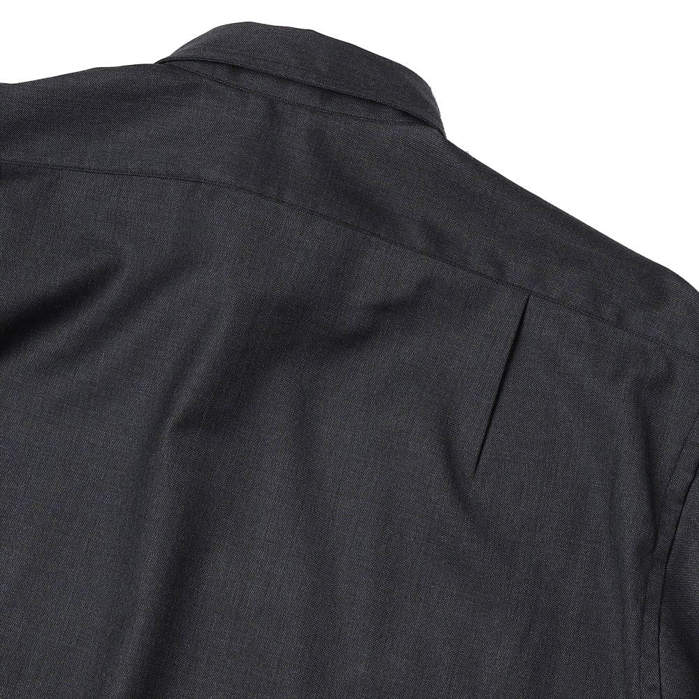 SILKY MELANGE SUITING DEADSTOCK SQUARE REGULAR SHIRTS