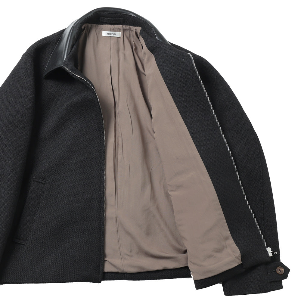 HEAVY PURE WOOL NATTE WAVE DEADSTOCK HARRINGTON JACKET