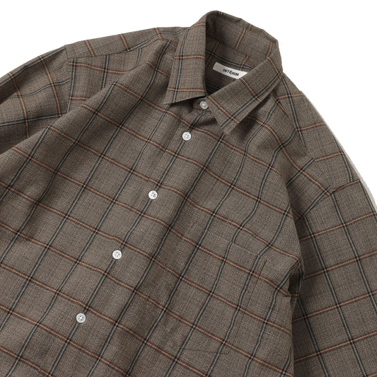 PRINCE OF WALES WOOL CHECK L/S REGULAR SHIRTS