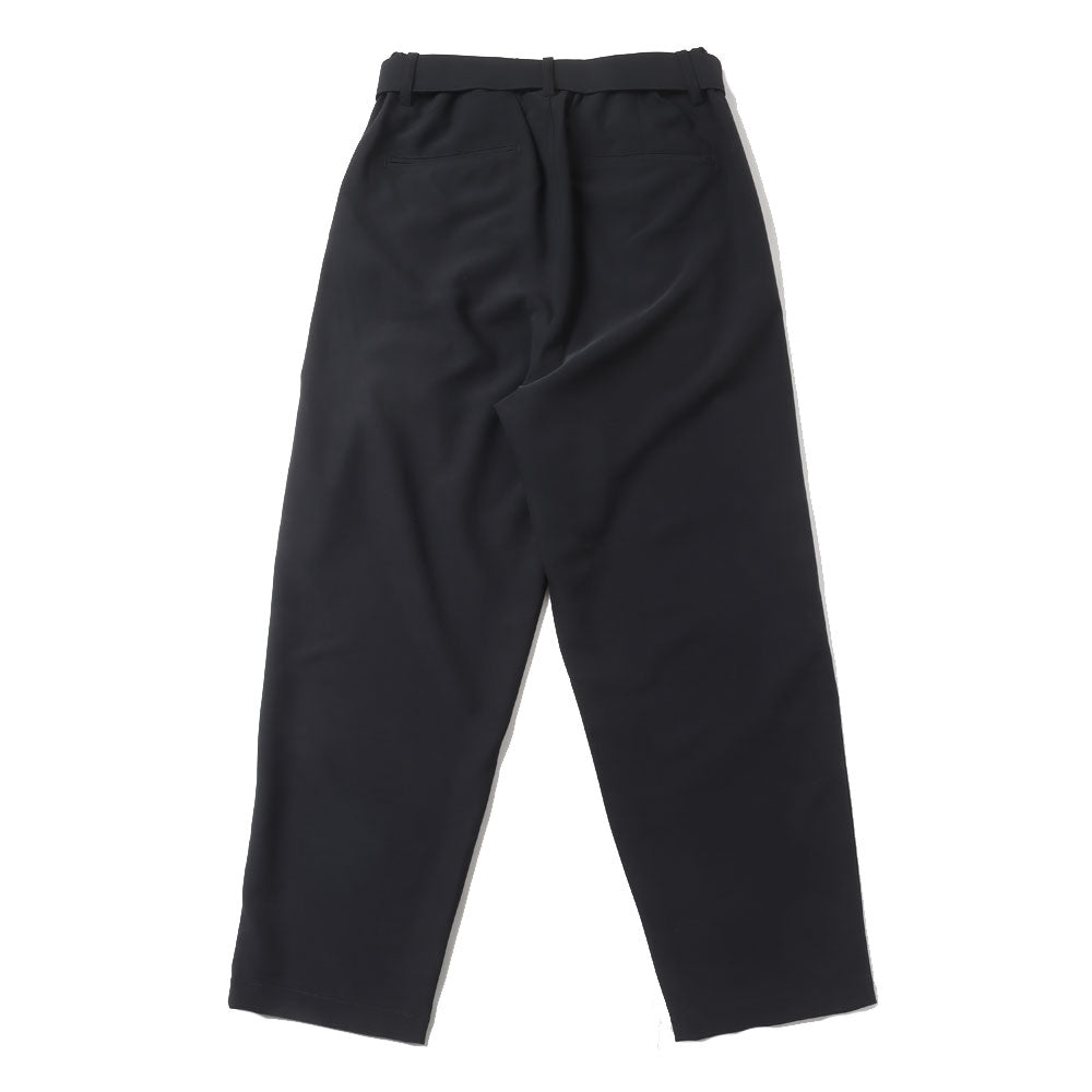 PE CONPACT TWILL BELTED TAPERED FIT TROUSERS