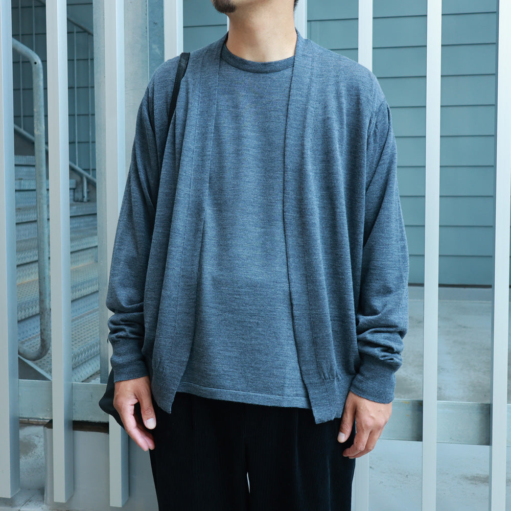 JOHN SMEDLEY MERINO EXTRAFINE WELTED CREW NECK L/S