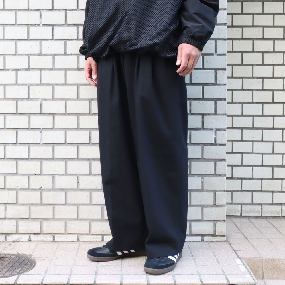 TRIPLE PLEATED WIDE TROUSERS ORGANIC COTTON SURVIVAL CLOTH