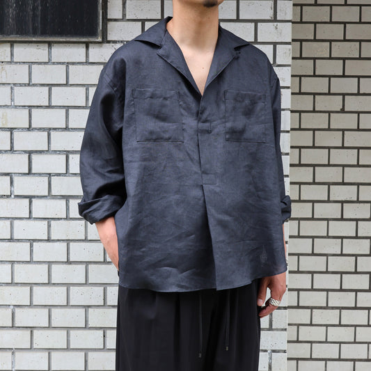 LINEN CANVAS SKIPPER SHIRT