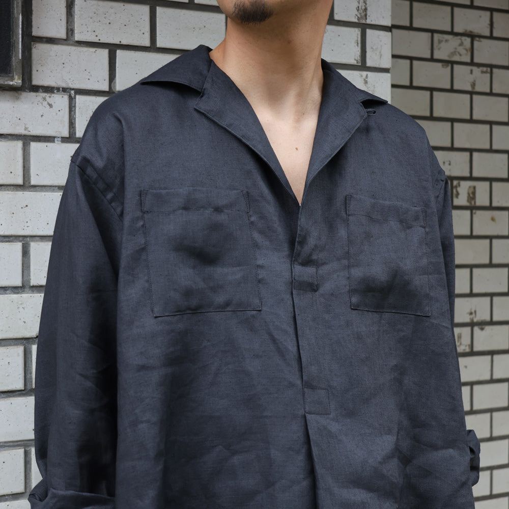 LINEN CANVAS SKIPPER SHIRT