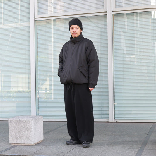 WIDE CYLINDER FIT EASY PANTS SUPER130s WOOL NAPPING