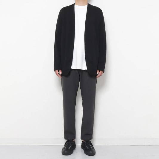 PE STRETCH DOUBLE CLOTH REGULAR FIT EASY TROUSERS