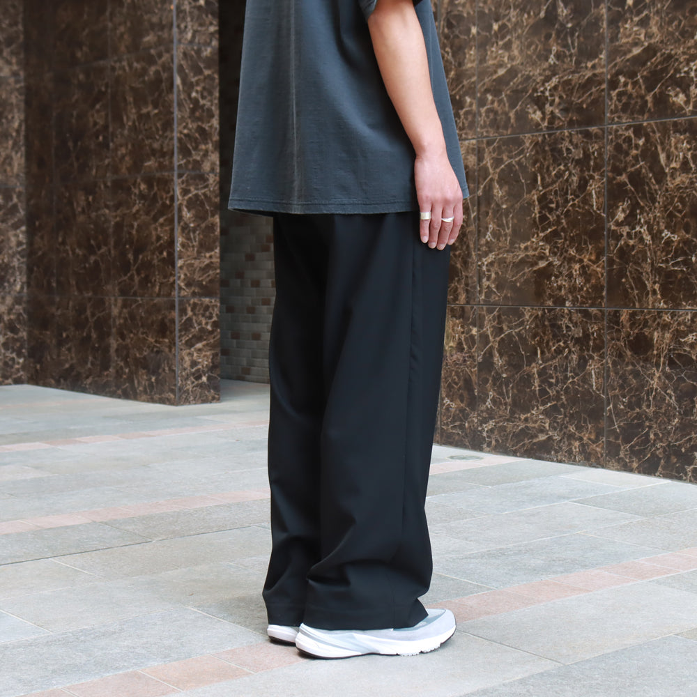 TRIPLE PLEATED EASY TROUSERS ORGANIC WOOL 2/80 TROPICAL