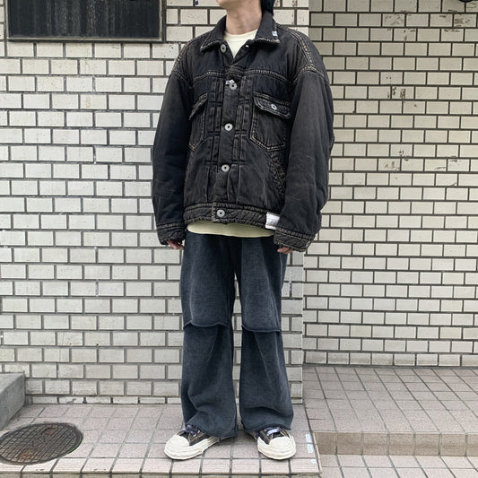 PUFFER DENIM JACKET