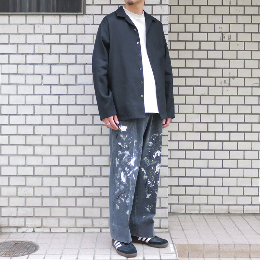 OPEN COLLAR SHIRT HEMP