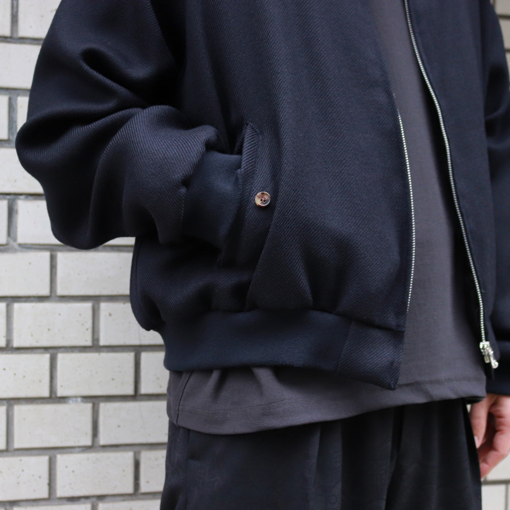 FLUID WOOL & MOHAIR TRICOTINE HYPER BIG GOLF JACKET