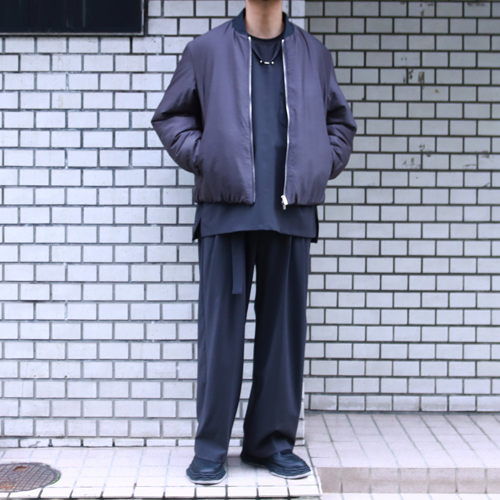 (WAYNE) OG Sole Leather Low-top Sneaker BLACKxBLACK