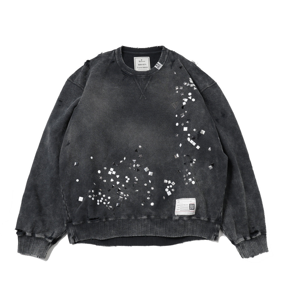 メゾンミハラヤスヒロ EMBELLISHED BLEACHED PULLOVER Maison MIHARA YASUHIRO(メゾンミハラヤスヒロ) - EMBELLISHED
