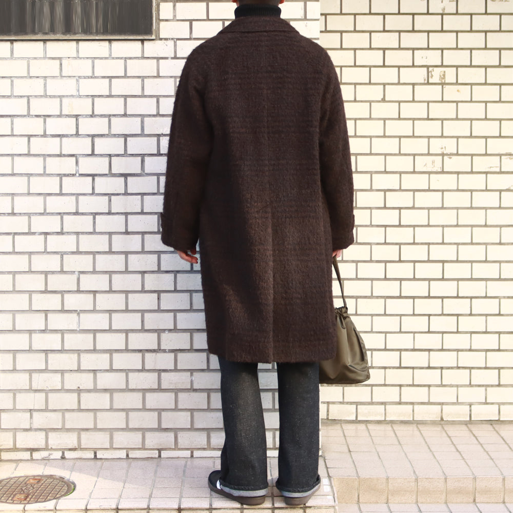 ALPACA WALK ABOUT COAT SHAGGY PLAID