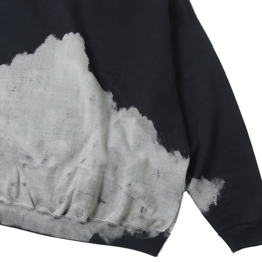 HUGE SWEAT ORGANIC COTTON HEAVY FLEECE (CLOUDY BLEACHING)