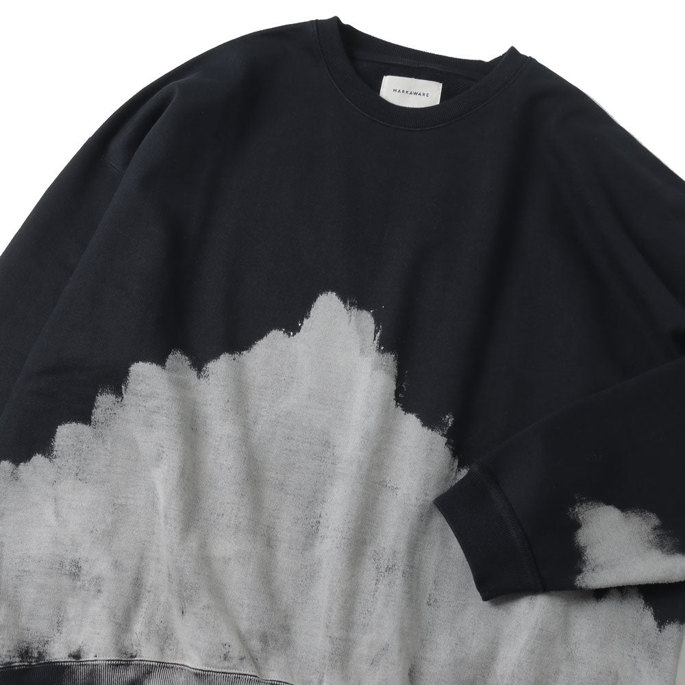 HUGE SWEAT ORGANIC COTTON HEAVY FLEECE (CLOUDY BLEACHING)