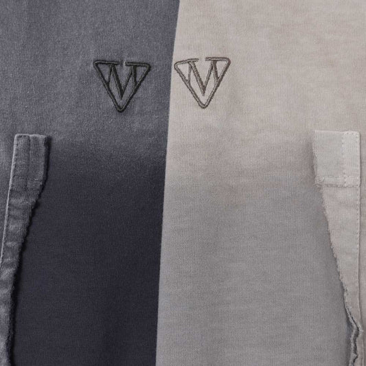 SUN FADED V NECK TEE