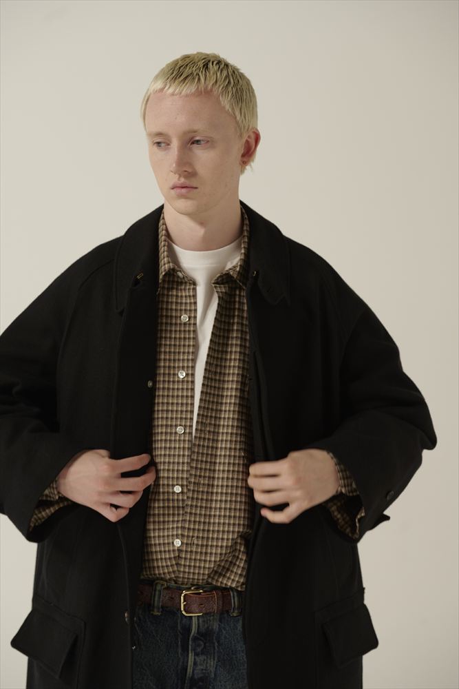 BRUSHED FELTED WOOL DEADSTOCK HYPER BIG HUNTING OVER COAT