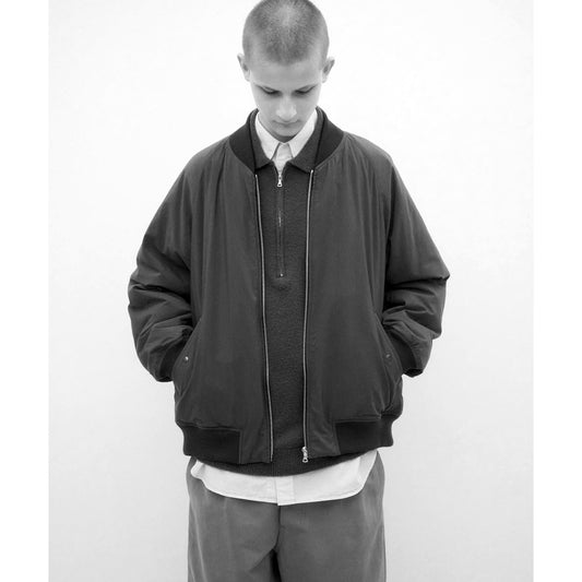 FIBRIL NYLON SATIN FLIGHT JACKET