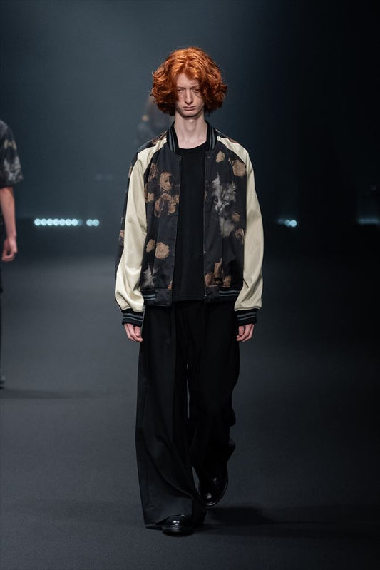 R/C SATIN REVERSIBLE BLOUSON (ROSE & CAT)