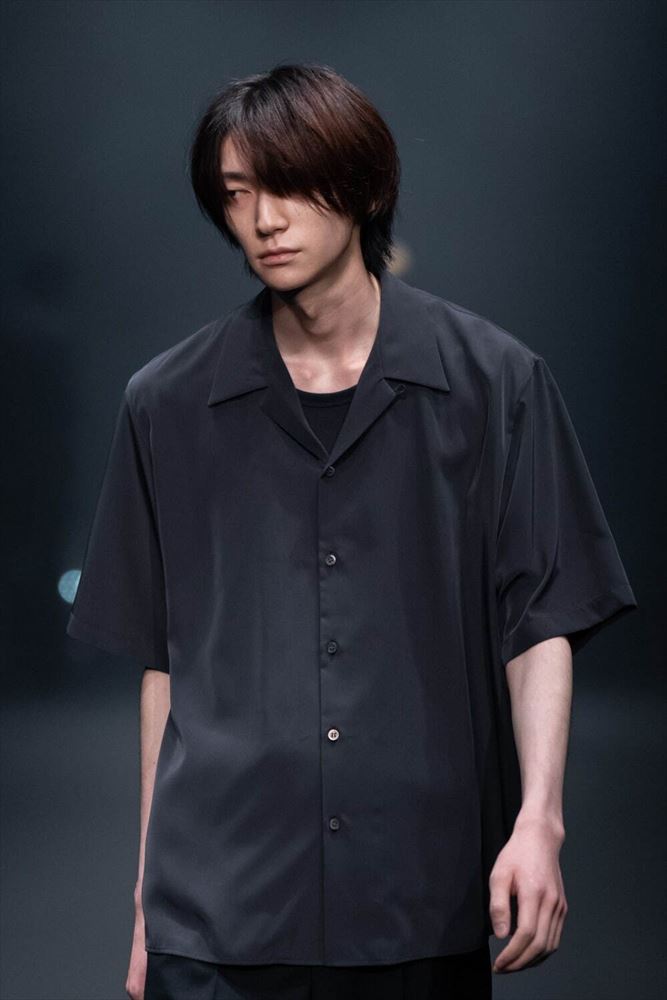 DECHINE OPEN COLLAR S/S SHIRT