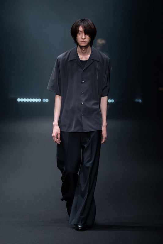 DECHINE OPEN COLLAR S/S SHIRT